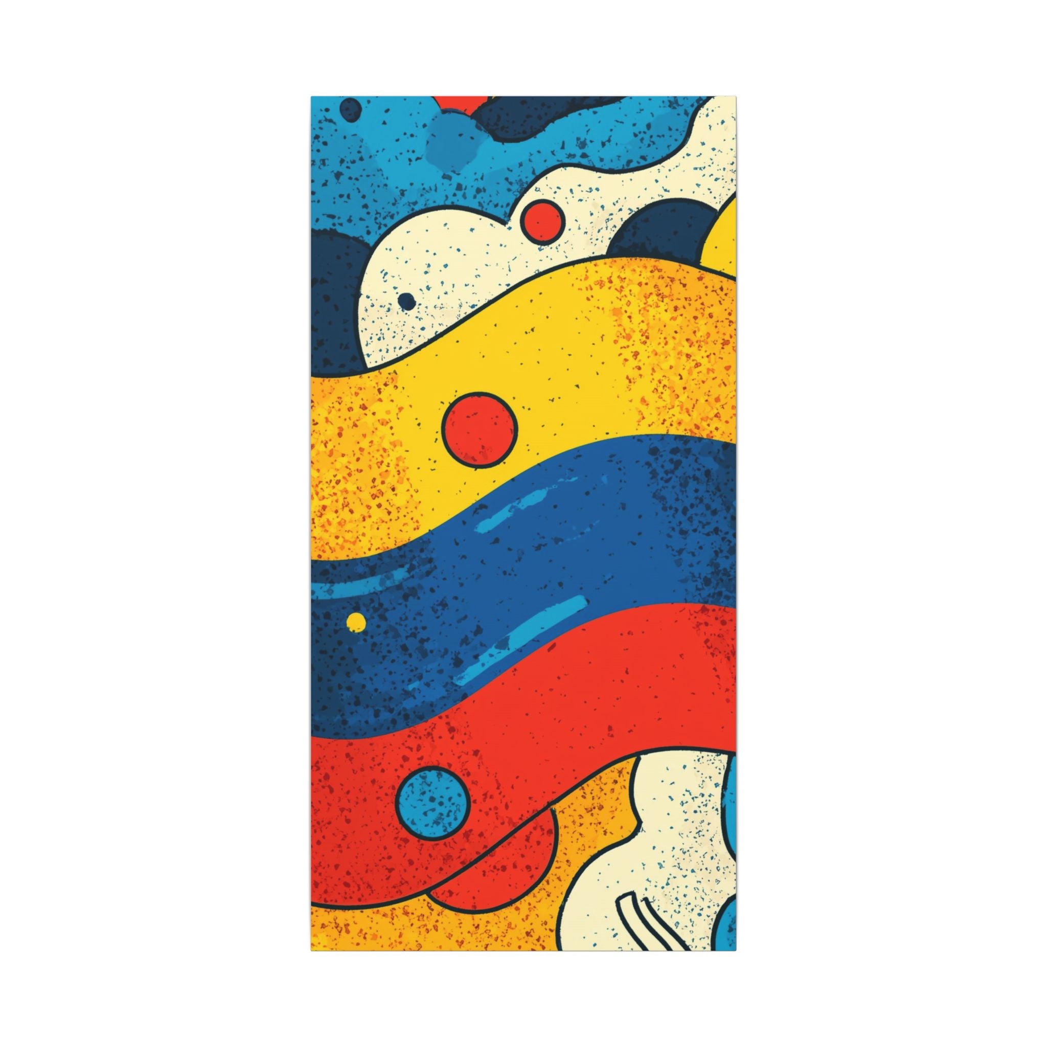 Fluid Dynamics: Retro Abstract Shapes, Mid-Century Modern Motion, Geometric Color Waves   |   Custom Orders Accepted