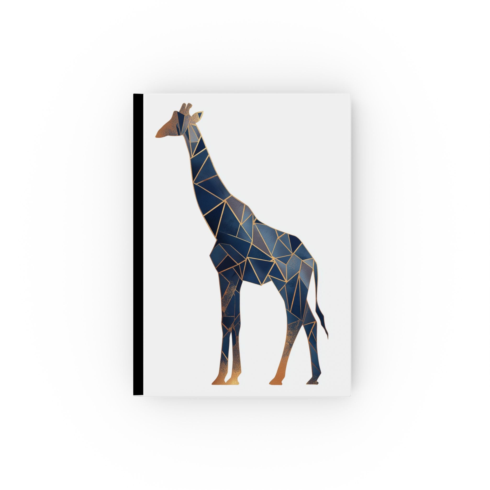 Personalized Geometric Giraffe Journal    |     Gold Accented Geometric Design, Contemporary Wildlife Design