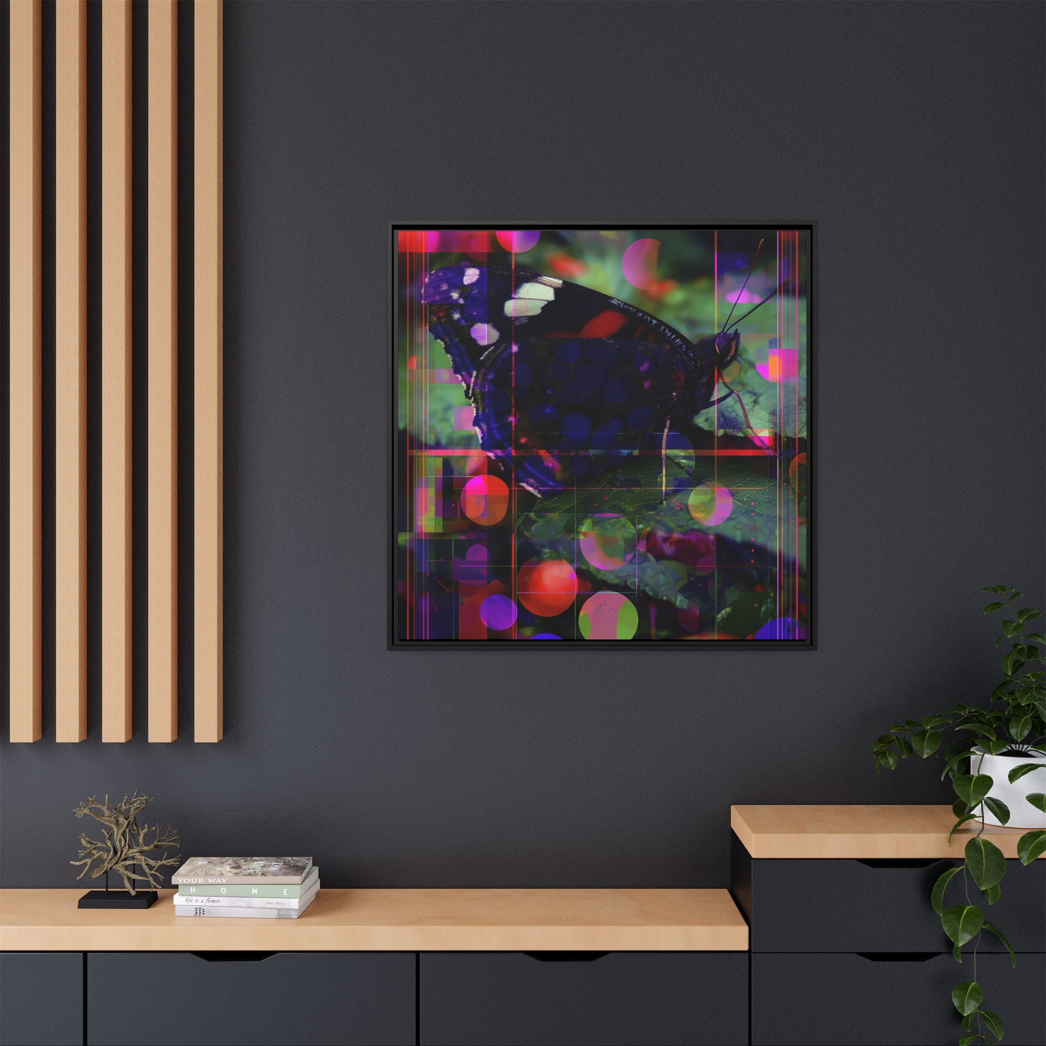 Metamorphic Glitch: Digital Nature Remix, Butterfly Geometric Distortion   |    Custom Orders Available