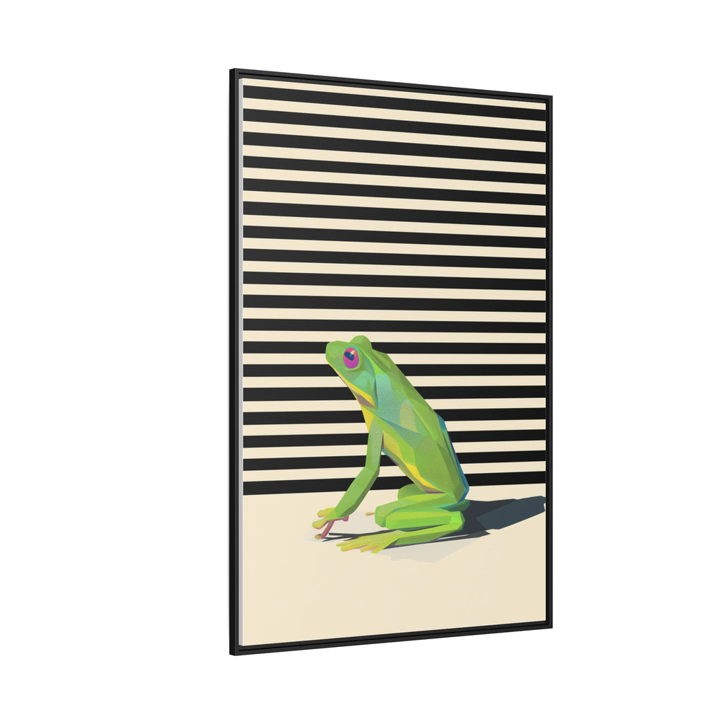 Geometric Frog: Minimalist Animal Portrait, Modern Graphic Design   |    Custom Orders Available