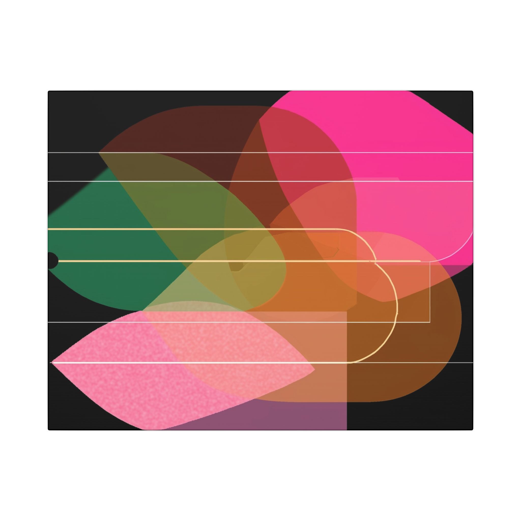 Chromatic Convergence: Layered Abstract Forms, Organic Geometric Interplay, Translucent Color Spectrum   |   Custom Orders Accepted