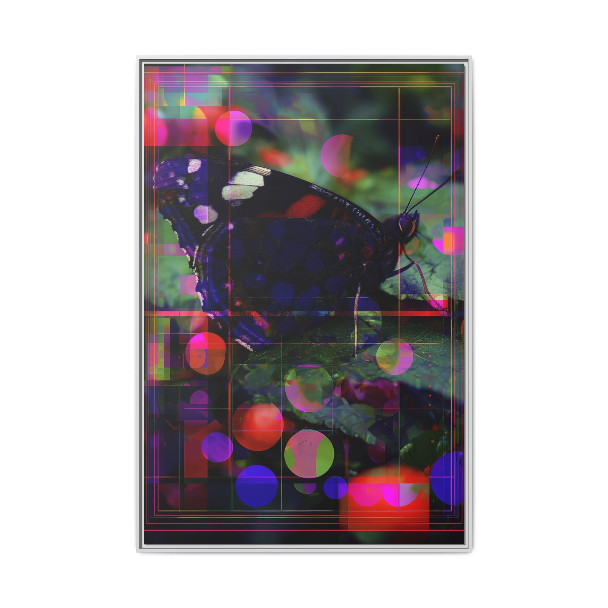 Metamorphic Glitch: Digital Nature Remix, Butterfly Geometric Distortion   |    Custom Orders Available