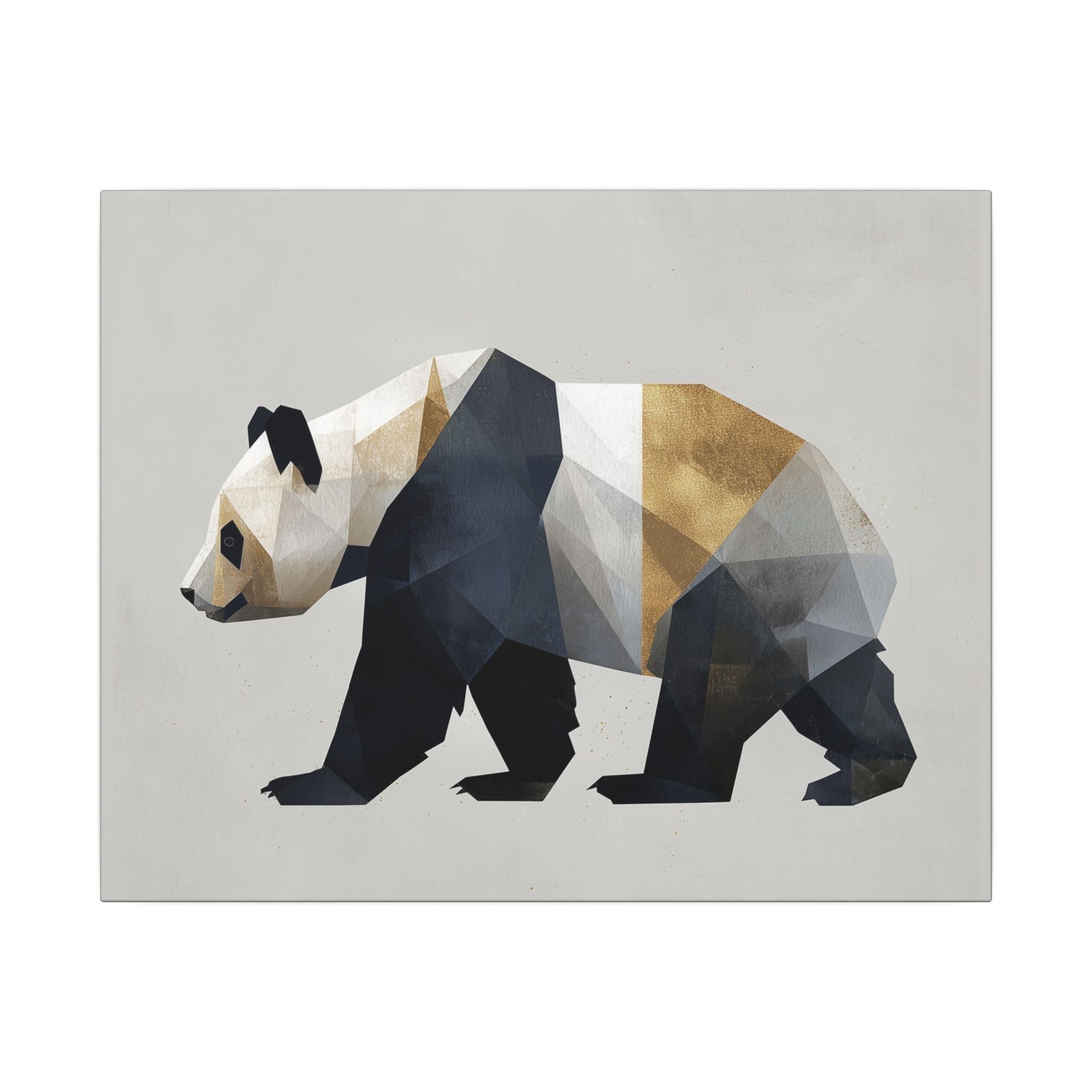 Geometric Panda: Minimalist Digital Art, Polygonal Wildlife Design, Contemporary Graphic Illustration   |  Personalized & Custom Orders