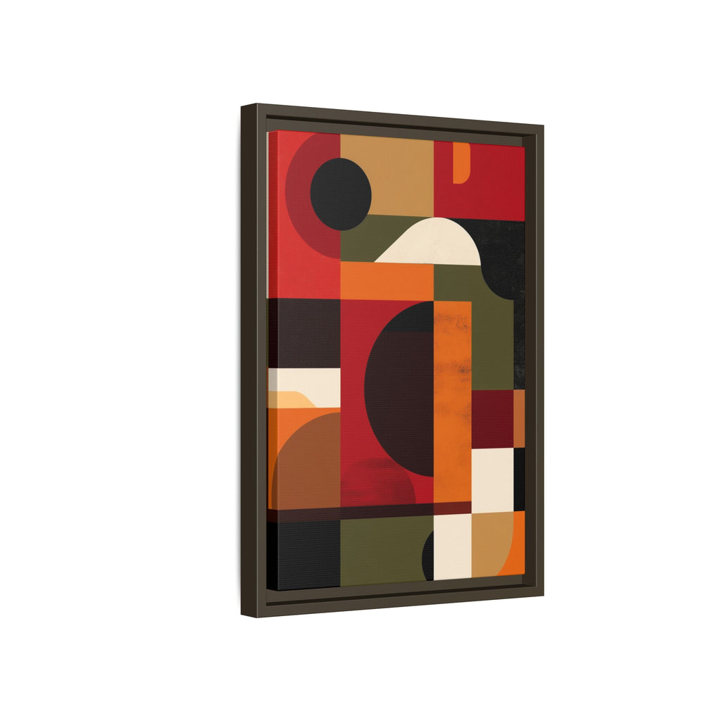 Geometric Convergence: Abstract Bauhaus Design, Constructivist Color Blocks, Architectural Art Composition   |   Custom Orders Accepted