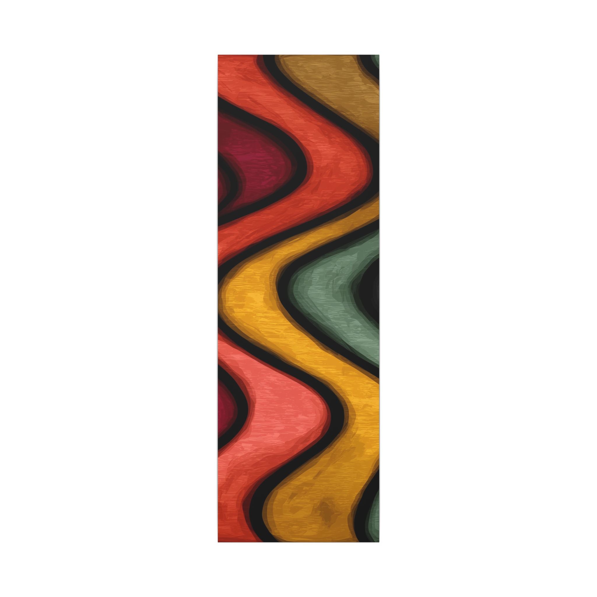 Autumnal Waves: Sinuous Organic Abstractions, Warm Color Landscape, Rhythmic Painterly Flow   |   Custom Orders Accepted