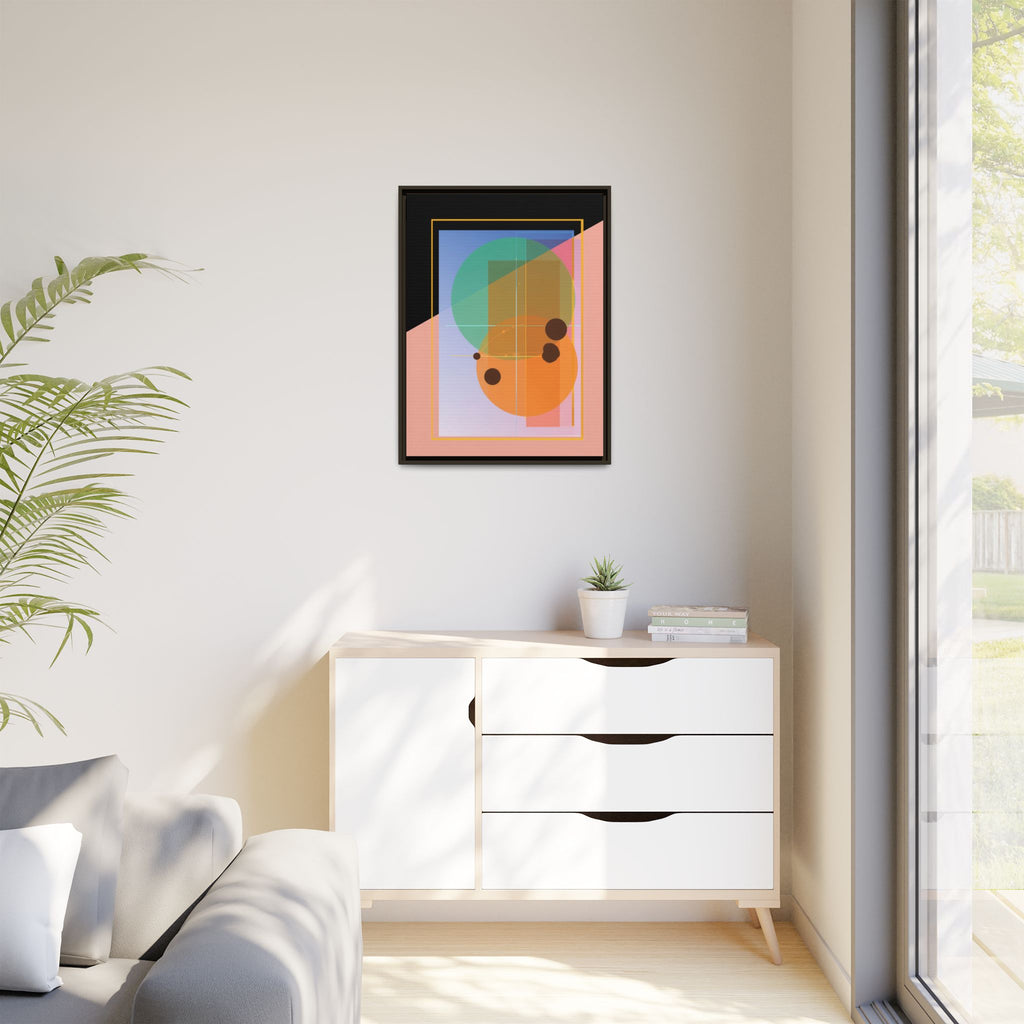 Geometric Harmony: Abstract Composition, Overlapping Shapes, Precision Design   |   Custom Orders Accepted