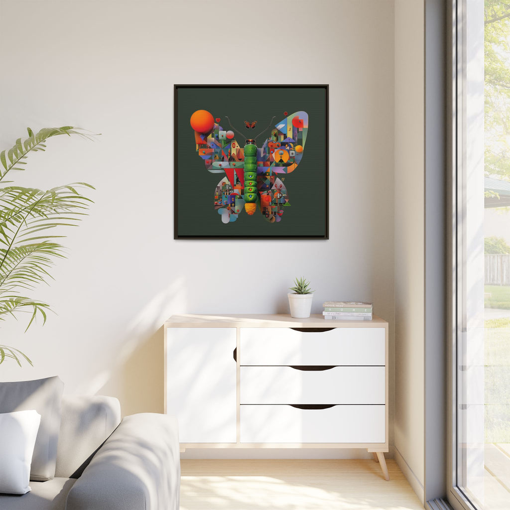 Furnie: Geometric Butterfly Mosaic, Digital Art Landscape   |    Custom Orders Available