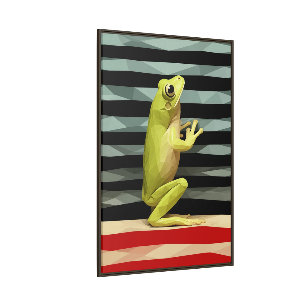 Geometric Frog Ascendant: Low-Poly Digital Amphibian, Architectural Nature Art   |    Custom Orders Available
