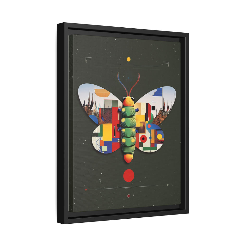 Geometric Butterfly Framed Print : Digital Cubist Interpretation, Modernist Entomological Design   |  Personalized & Custom Orders Available