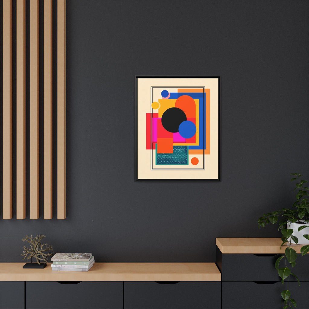 Geometric Harmony: Abstract Color Blocks, Mid-Century Modern Design, Minimalist Art Composition   |   Custom Orders Accepted
