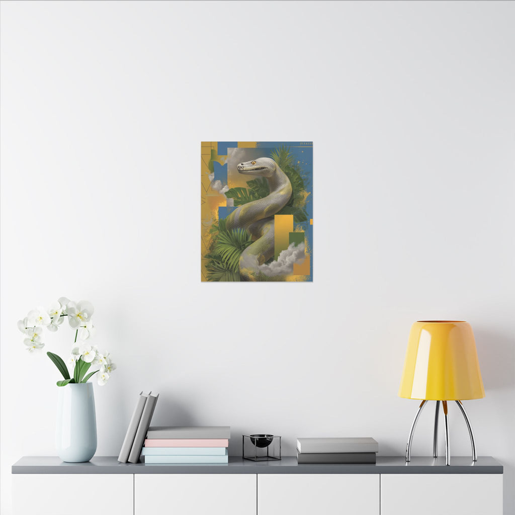 Serpent Geometry: Tropical Scales in Digital Art, Surreal Nature Composition   |    Custom Orders Available