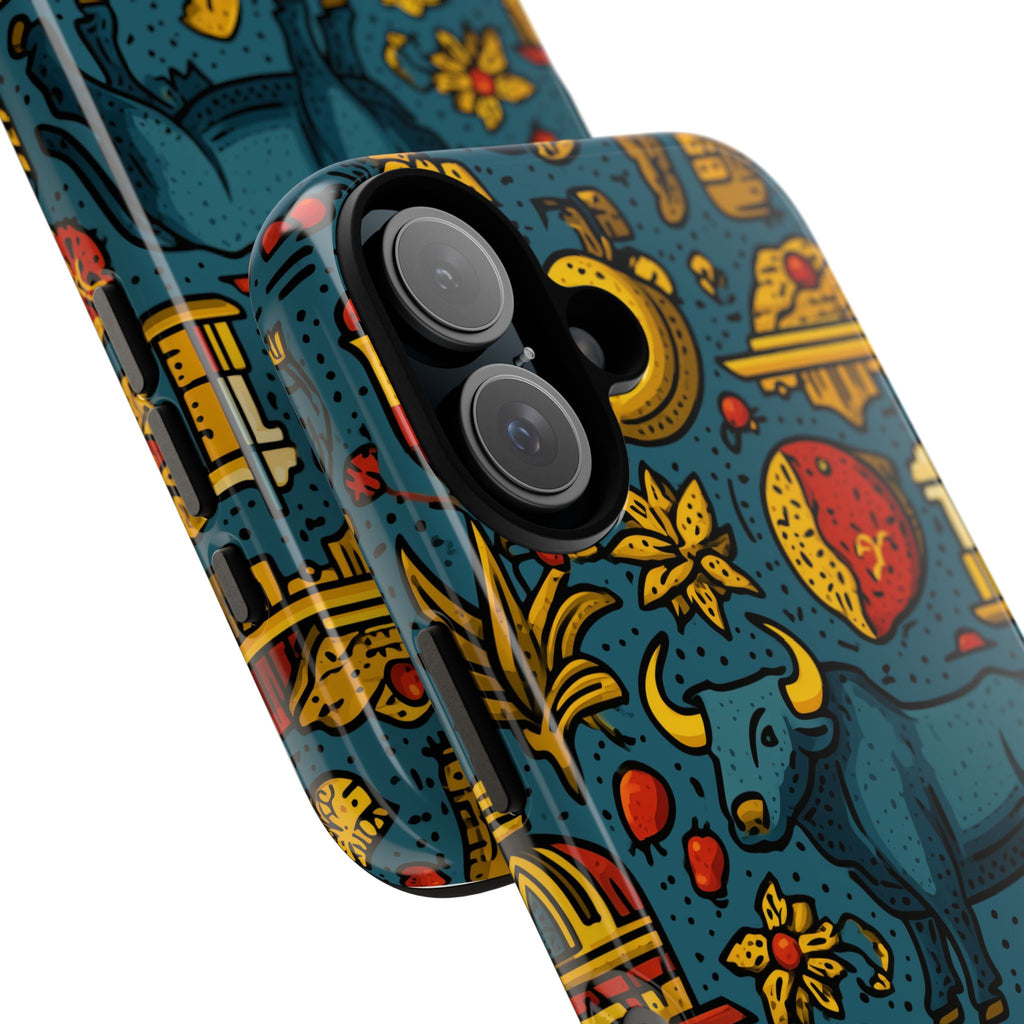 Vibrant Spanish Phone Case featuring Spanish Culture | Tough Cases | Travel Gift, Art Lover's Accessory, Colorful Cover, Unique Design