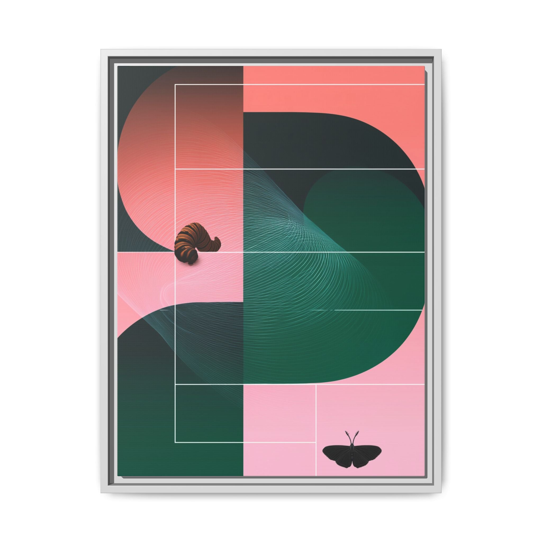 Metamorphosis in Geometric Harmony: Nature's Transformation, Abstract Design Exploration   |    Custom Orders Available