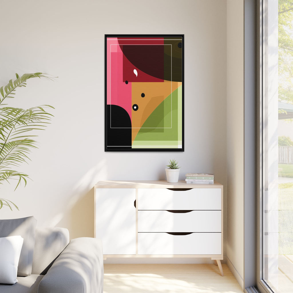 Geometric Convergence: Abstract Modernist Composition, Constructivist Color Blocking, Layered Geometric Design   |   Custom Orders Accepted