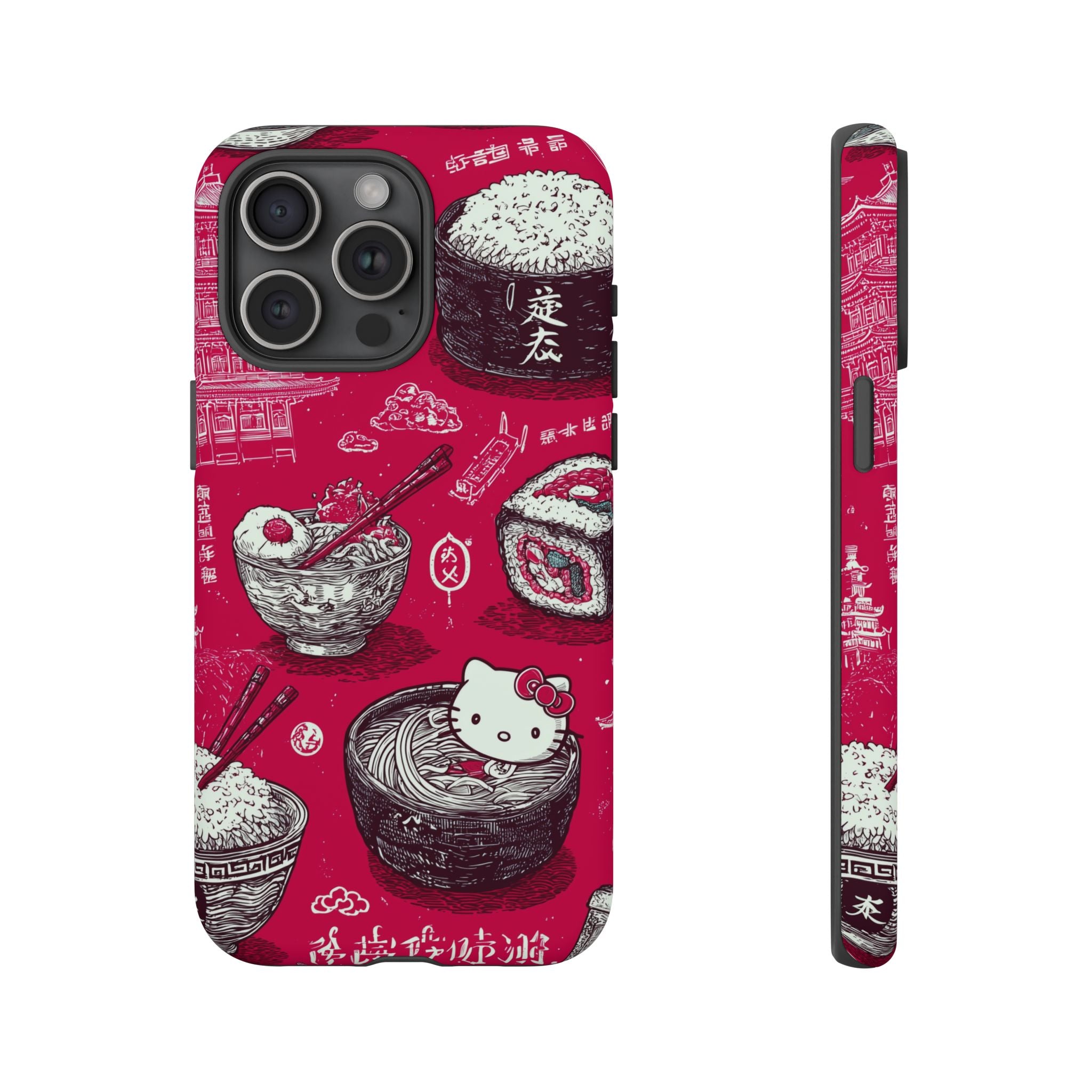 Japanese Kitty Vibrant Phone Case - Tough Case | Funky, Colorful, Unique Design for Personalization, Gift, Accessory, Protection, Trendy