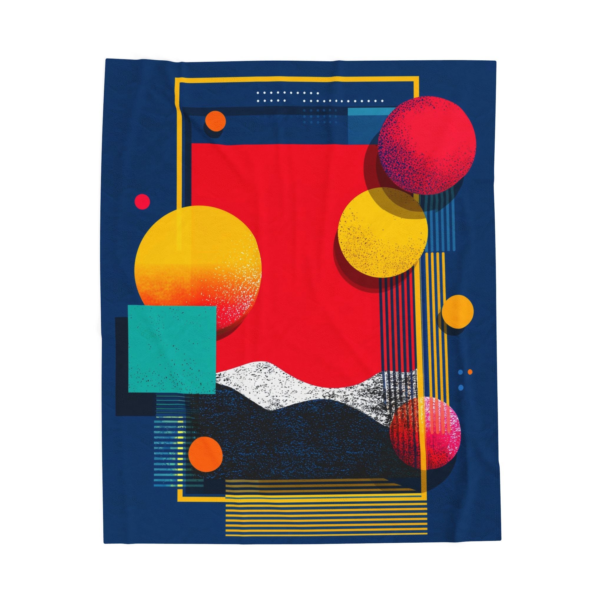 Spherical Convergence: Geometric Abstraction, Digital Risograph Fusion   |    Custom Orders Available