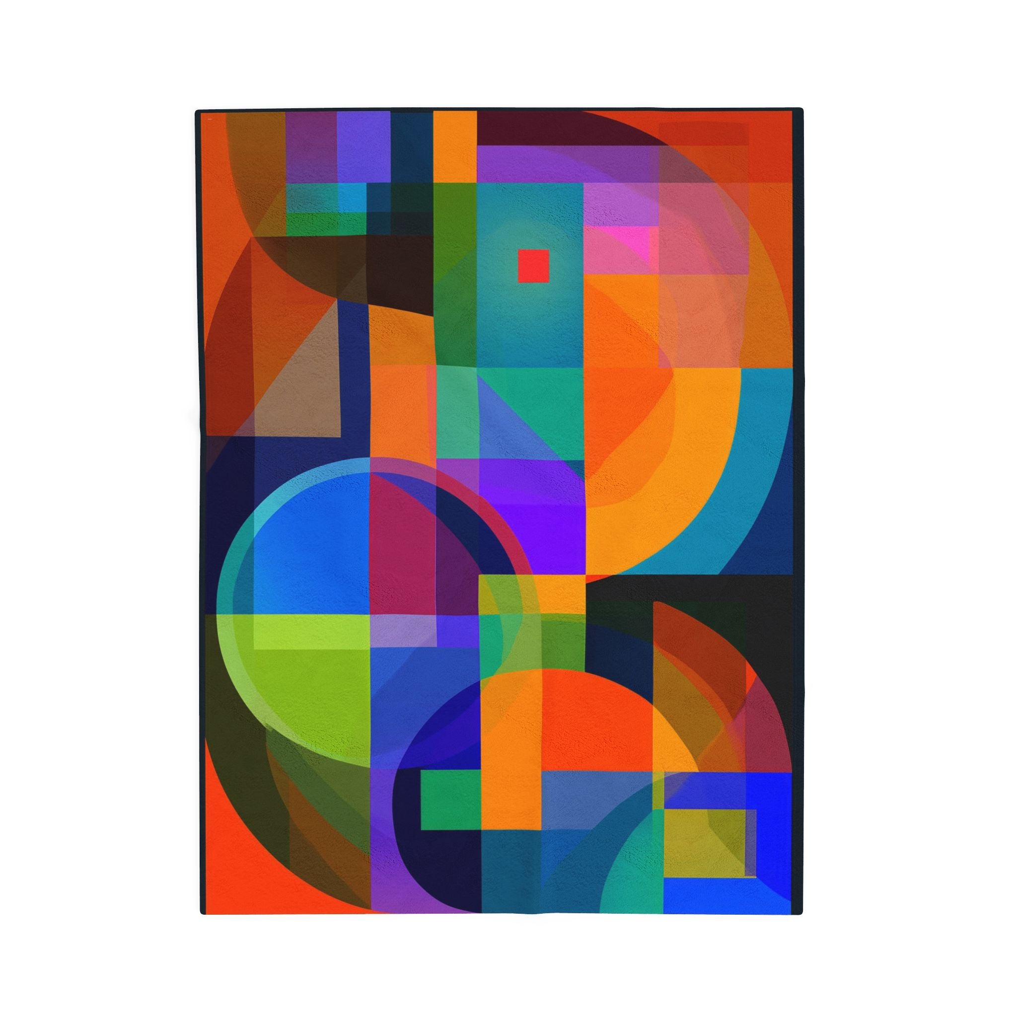 Geometric Harmony: Abstract Kaleidoscope, Vibrant Grid Composition   |    Custom Orders Available