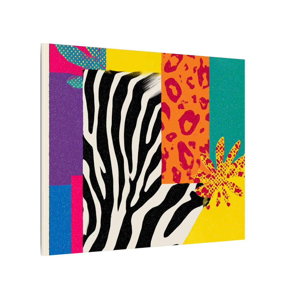 Pop Geometry: Zebra Leopard Fusion, Geometric Color Block, Modern Abstract Design   |   Custom Orders Accepted