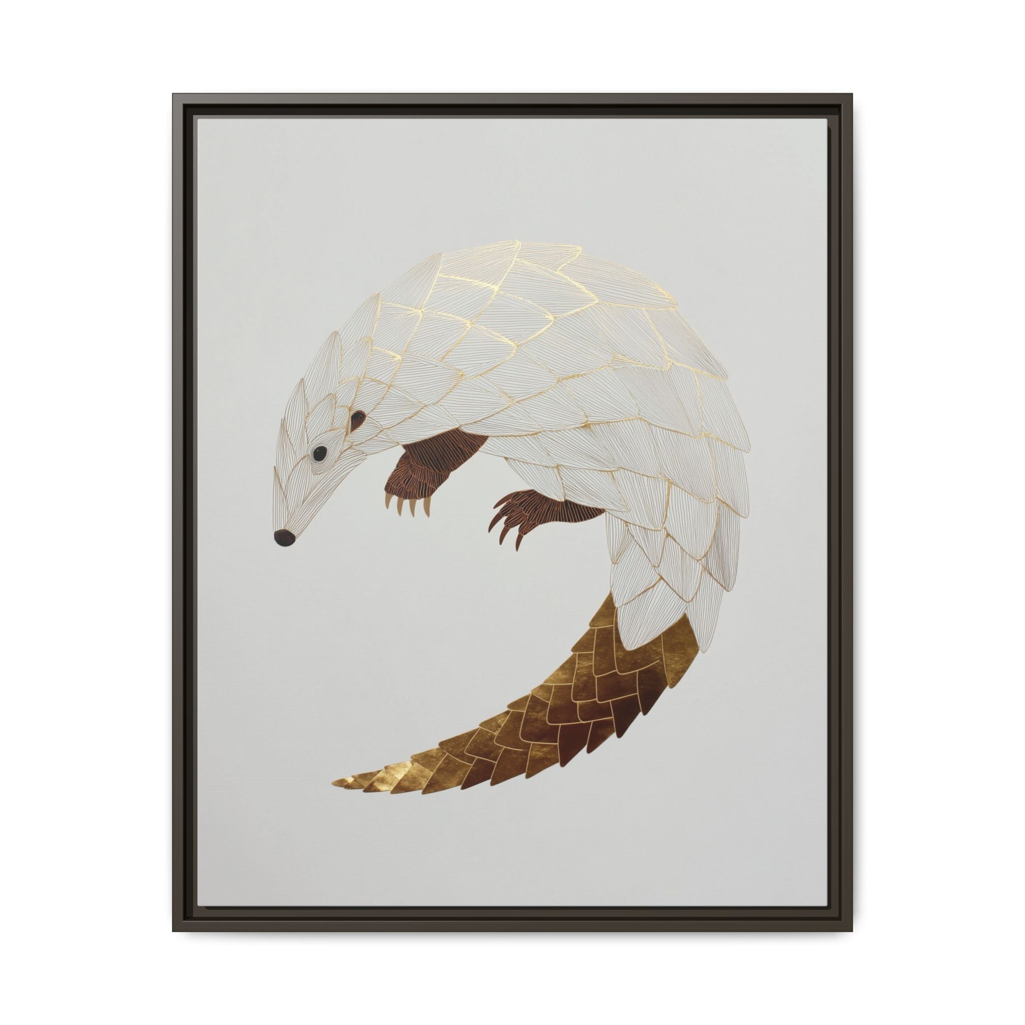 Geometric Hedgehog: Minimalist Wildlife Illustration, Layered Metallic Geometric Art   |    Custom Orders Available