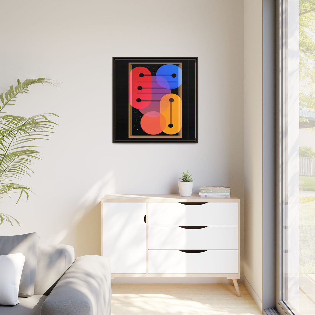 Celestial Geometry: Organic Shapes in Motion, Digital Abstract Composition, Vibrant Color Intersections   |   Custom Orders Accepted