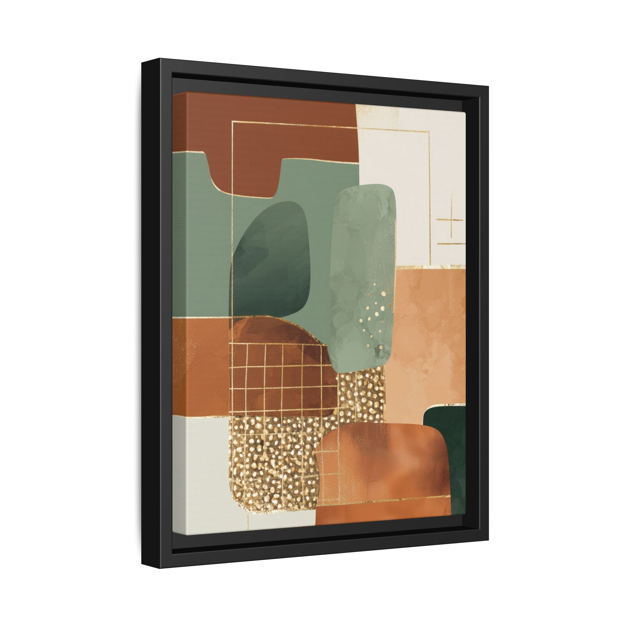 Geometric Harmony: Abstract Minimalist Art, Mid-Century Modern Design, Organic Shapes Composition   |   Custom Orders Accepted