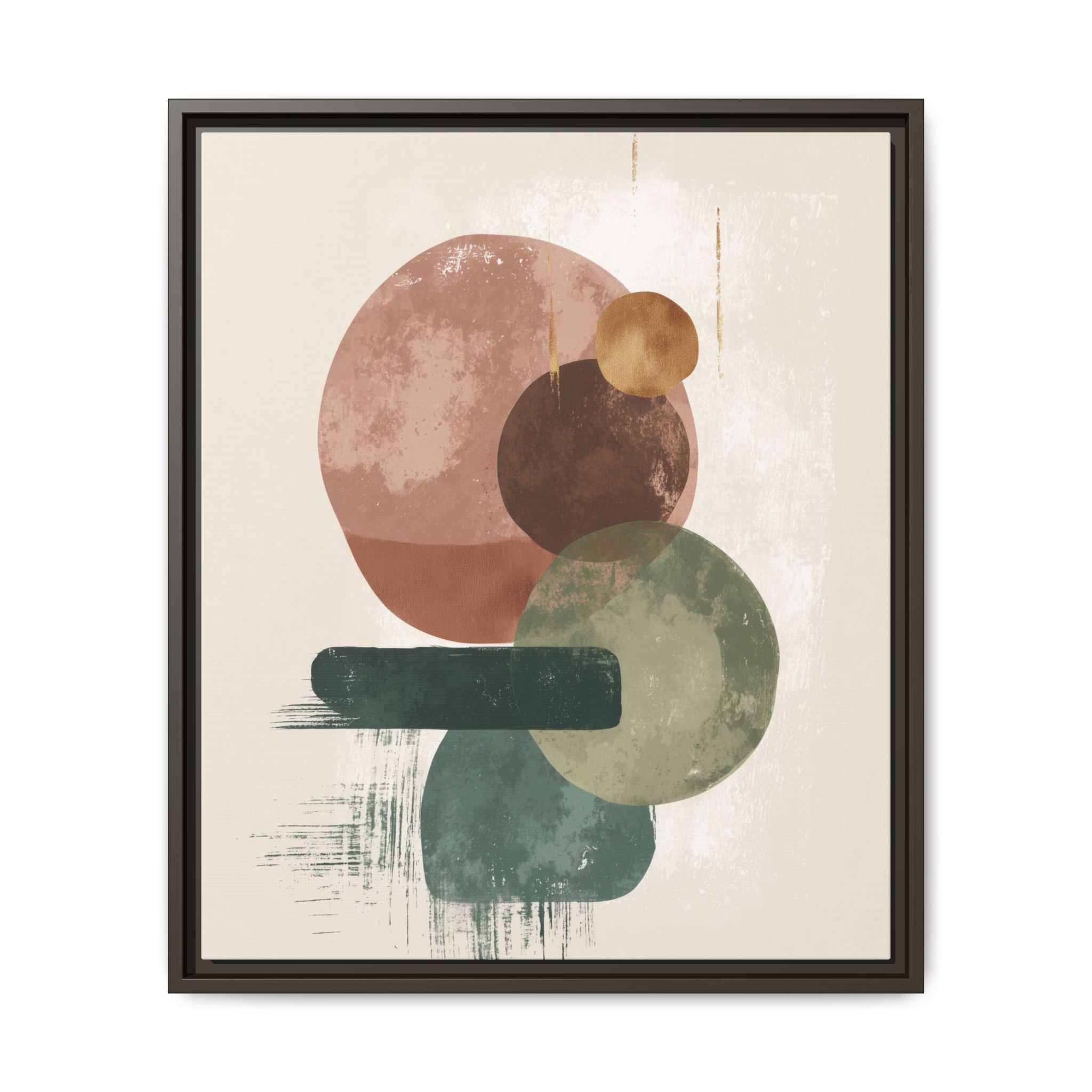 Organic Intersections: Watercolor Abstraction, Earth Tone Composition, Modern Minimalist Art   |   Custom Orders Accepted