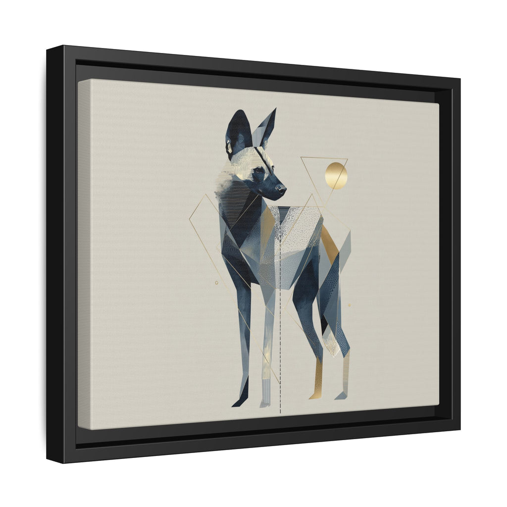 Canine Geometry: Fragmented African Wild Dog Portrait, Modern Graphic Design Study   |  Personalized & Custom Orders Available