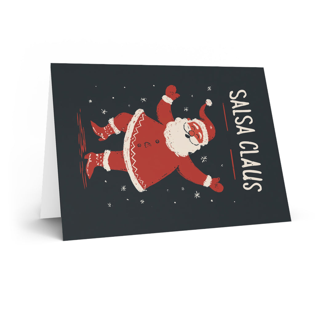 Christmas Salsa Dancing Greeting Card