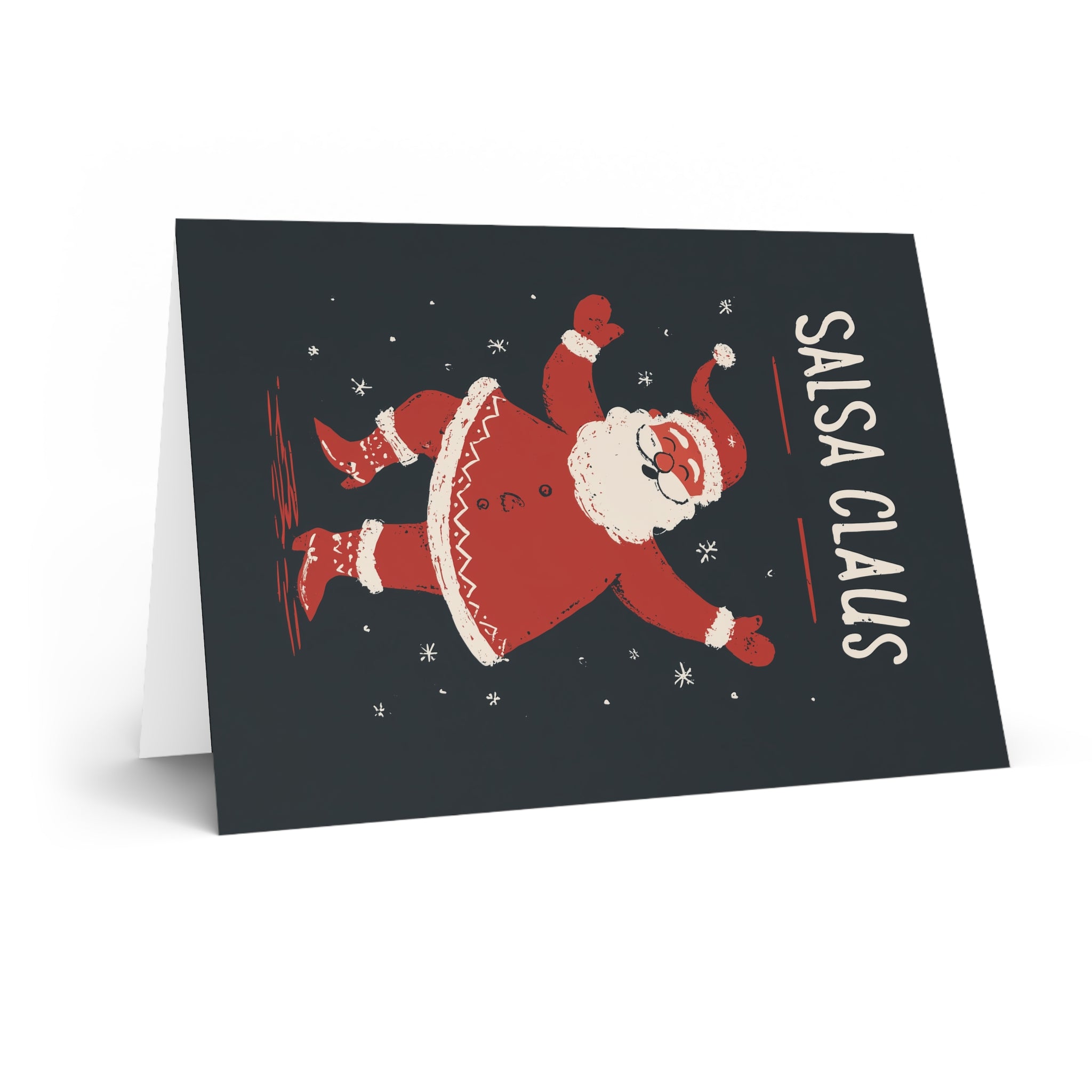 Christmas Salsa Dancing Greeting Card