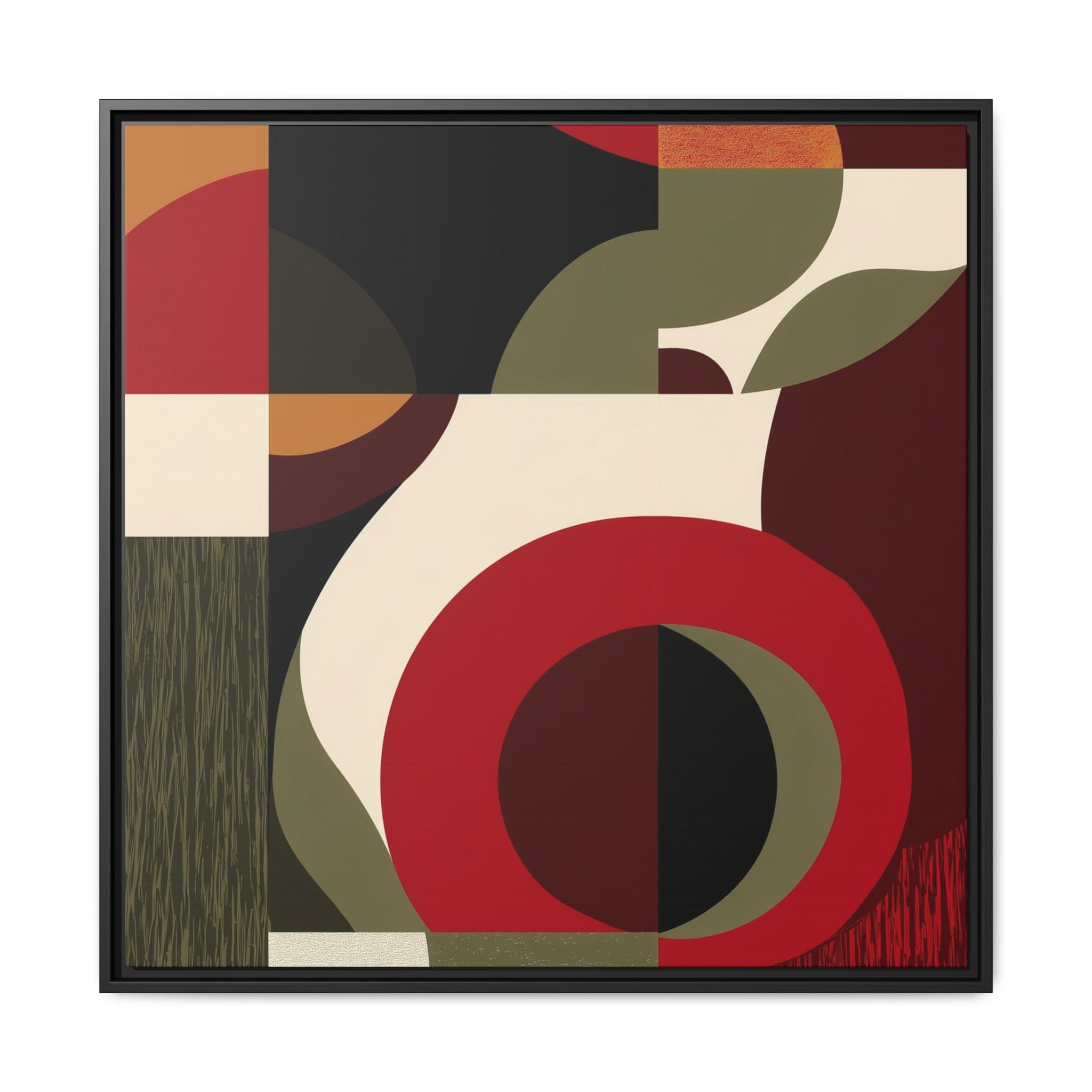 Geometric Intersections: Mid-Century Modern Design, Abstract Architectural Composition, Rhythmic Curved Forms   |   Custom Orders Accepted