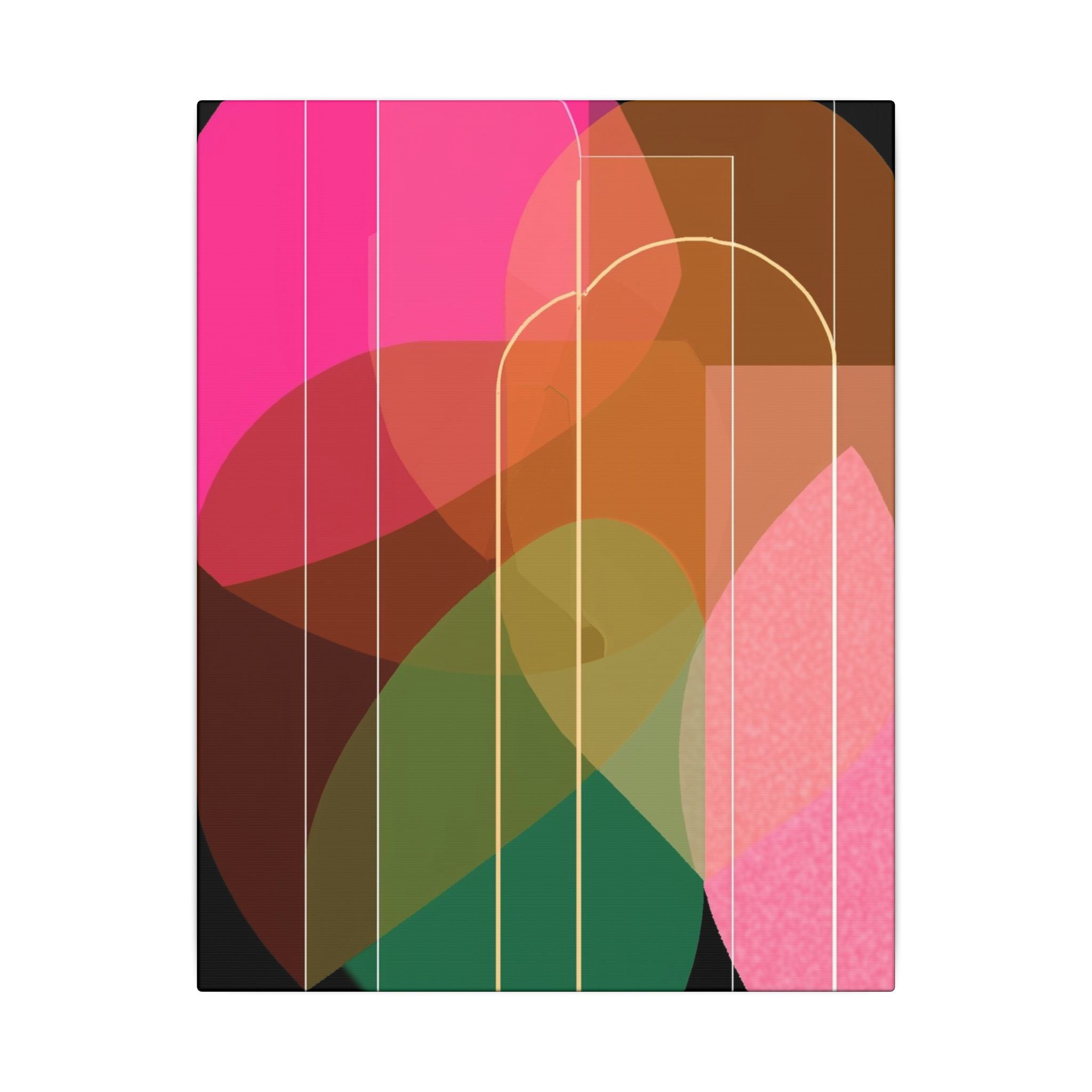 Chromatic Convergence: Layered Abstract Forms, Organic Geometric Interplay, Translucent Color Spectrum   |   Custom Orders Accepted