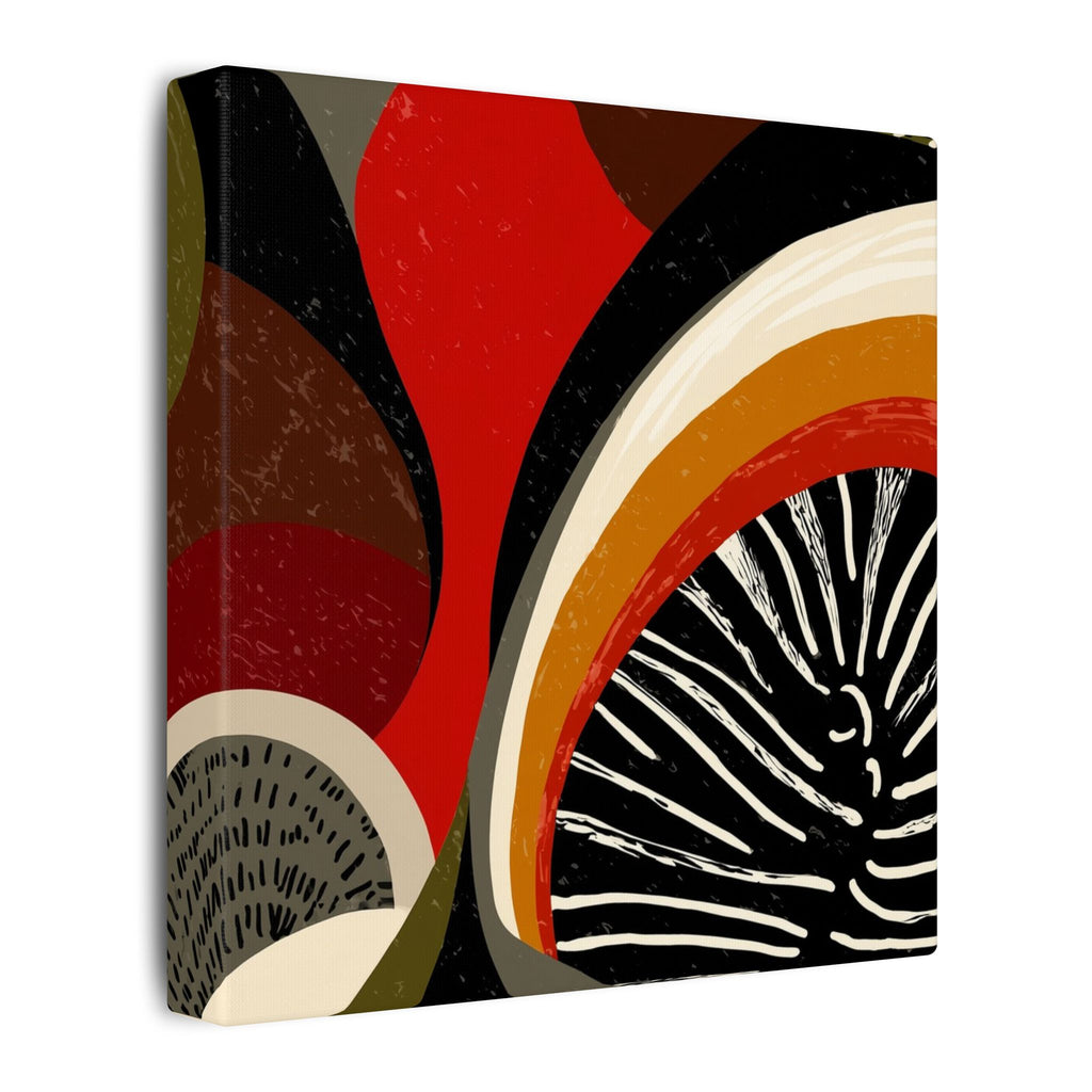 Harmonic Convergence: Organic Geometry, Mid-Century Modern Abstract, Earthy Palette Composition   |   Custom Orders Accepted