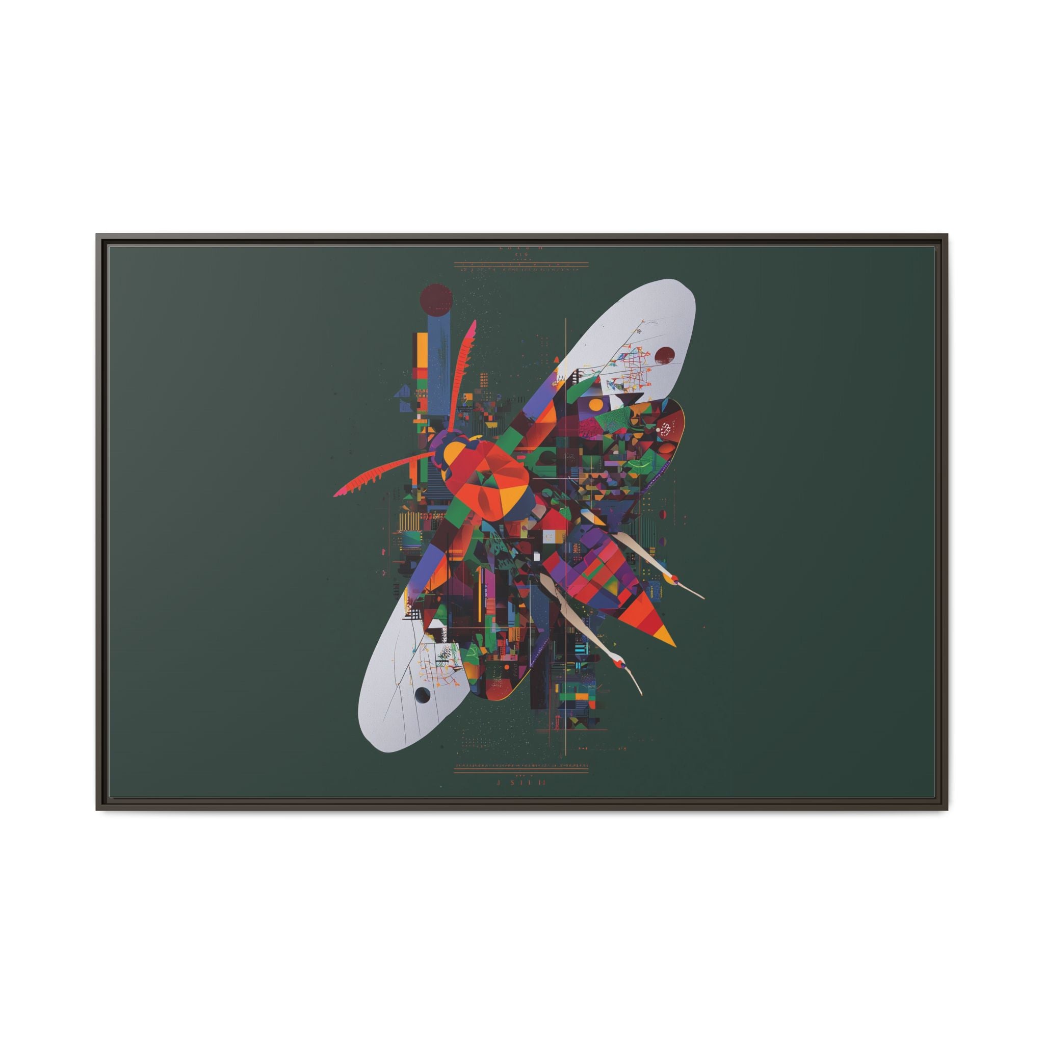 Geometric Butterfly: Digital Abstract Art, Architectural Color Explosion   |    Custom Orders Available