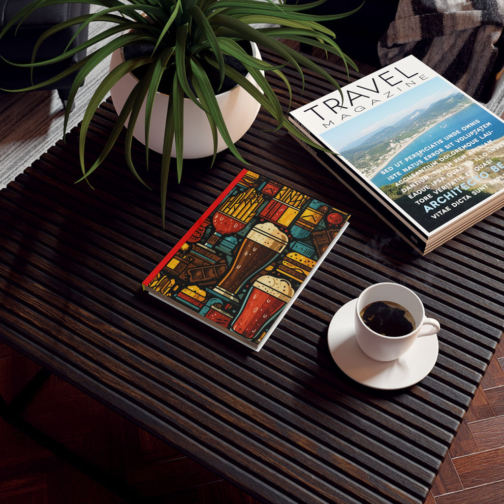 Beer Mosaic: Pub Culture Illustrated, Geometric Food Art, Mid-Century Modern Design | Custom Orders Accepted