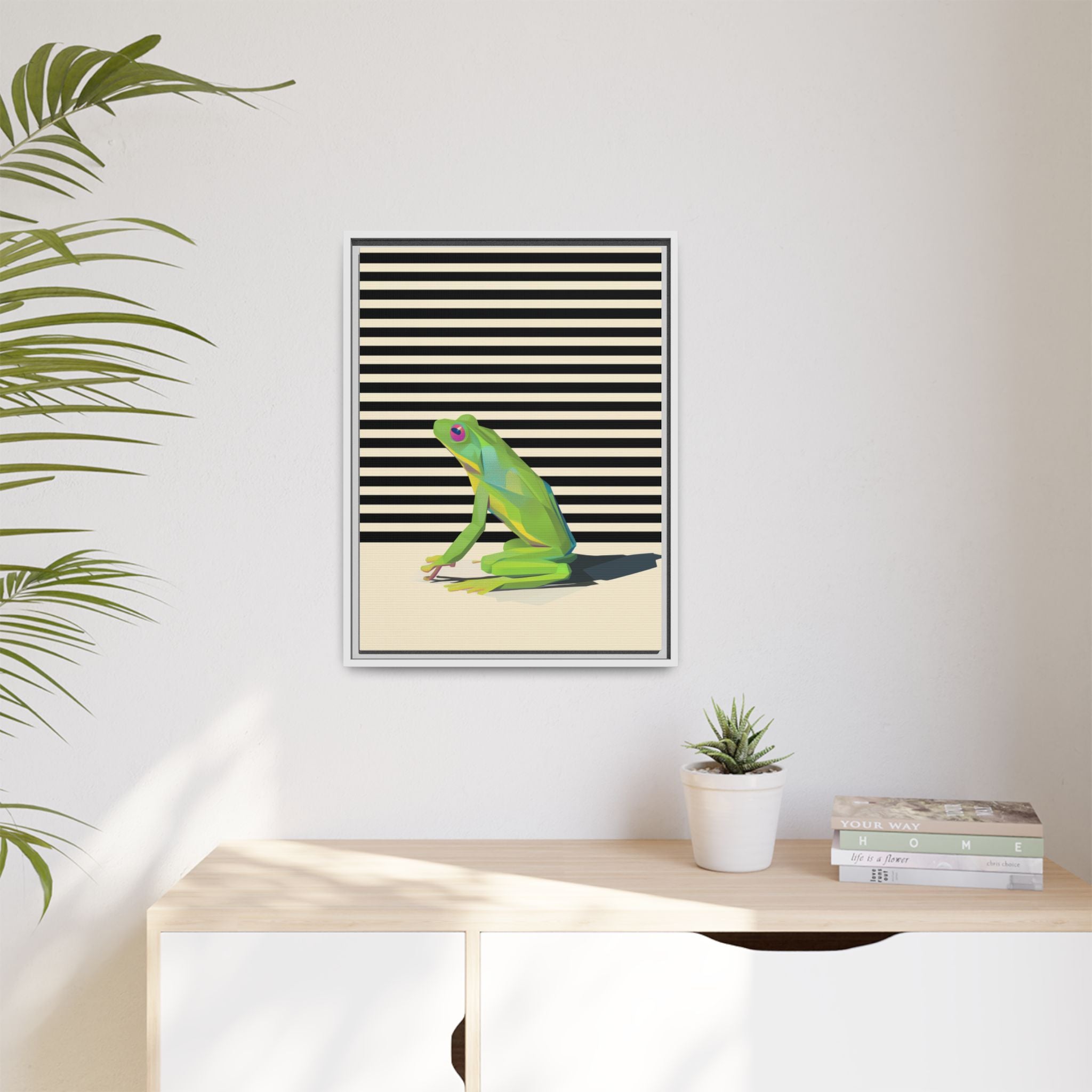 Geometric Amphibian: Stylized Frog Design, Modern Minimalist Art Print   |    Custom Orders Available
