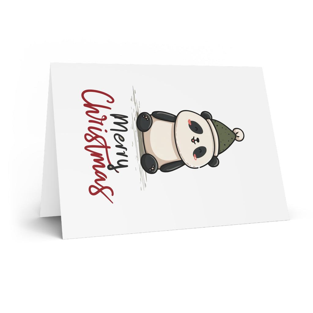 Festive Panda Greetings: Cute Christmas Cartoon, Kawaii Winter Illustration, Holiday Character Design | Custom Orders Accepted