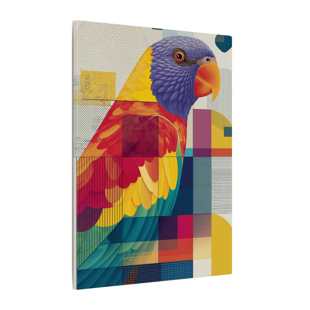 Prismatic Parrot: Geometric Abstract Art, Modern Colorful Bird Print   |    Custom Orders Available