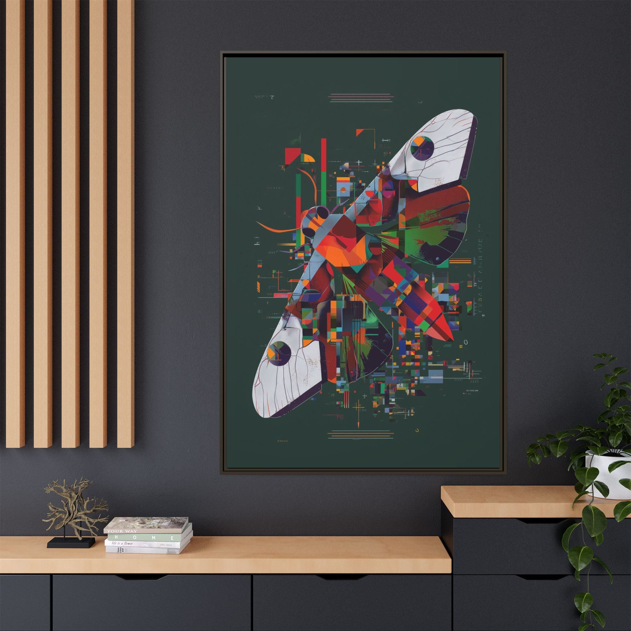 Butterfly Deconstruction: Geometric Digital Art, Pixelated Abstract Butterfly Wings   |    Custom Orders Available