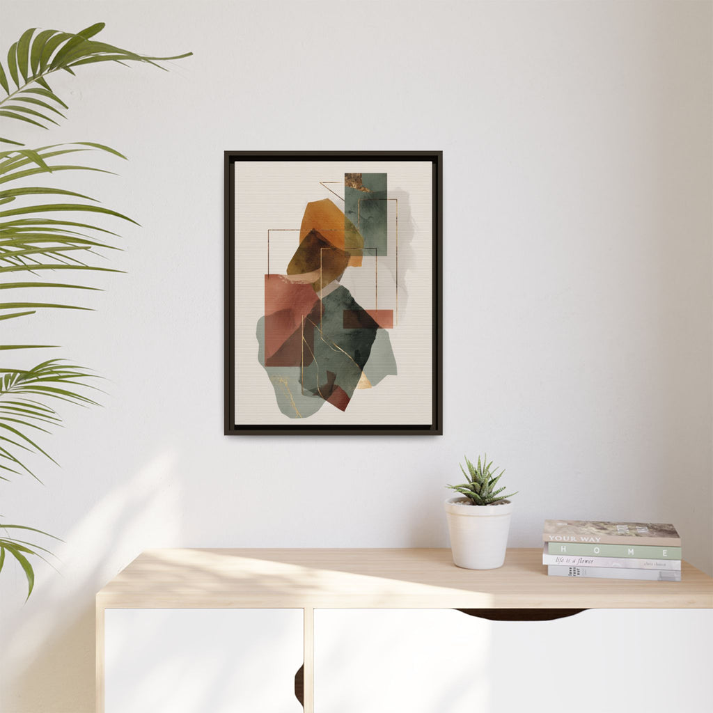 Harmonic Geometries: Architectural Abstraction, Earthy Palette, Minimalist Composition   |   Custom Orders Accepted