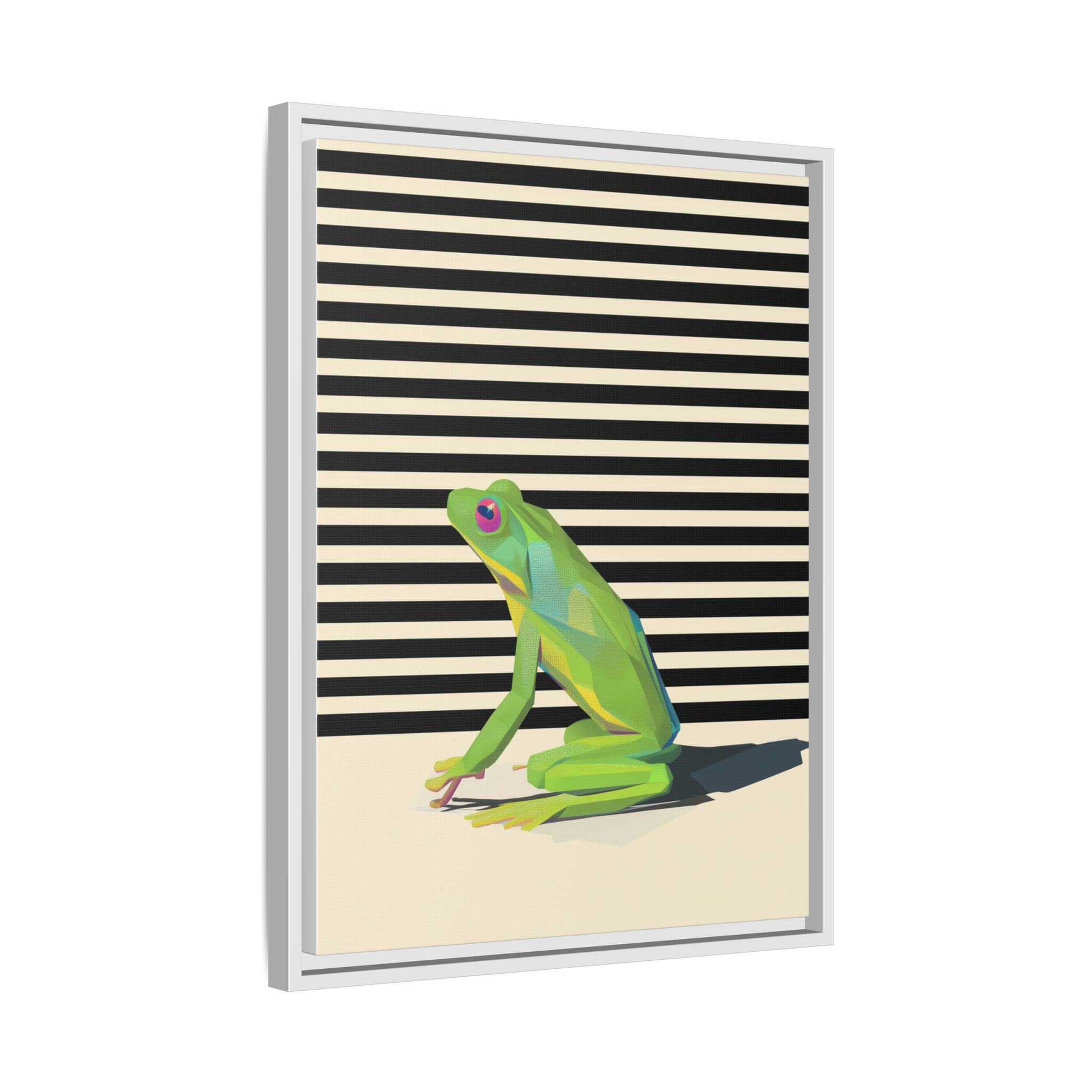 Geometric Amphibian: Stylized Frog Design, Modern Minimalist Art Print   |    Custom Orders Available