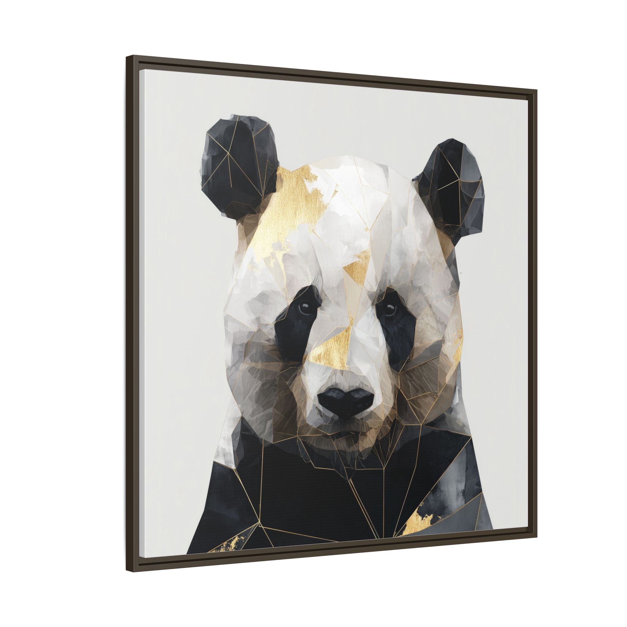 Fractal Panda: Geometric Digital Art, Low Poly Wildlife Portrait   |  Personalized & Custom Orders Available
