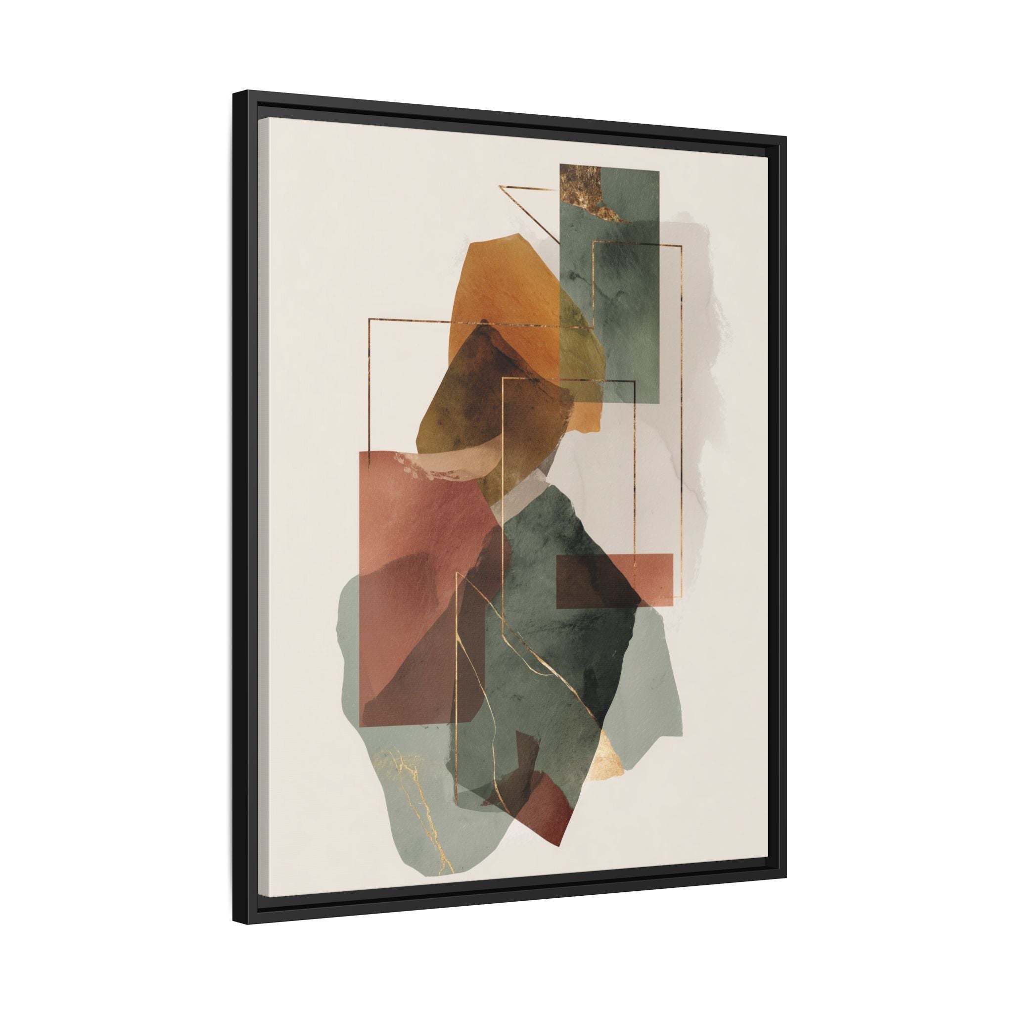Harmonic Geometries: Architectural Abstraction, Earthy Palette, Minimalist Composition   |   Custom Orders Accepted