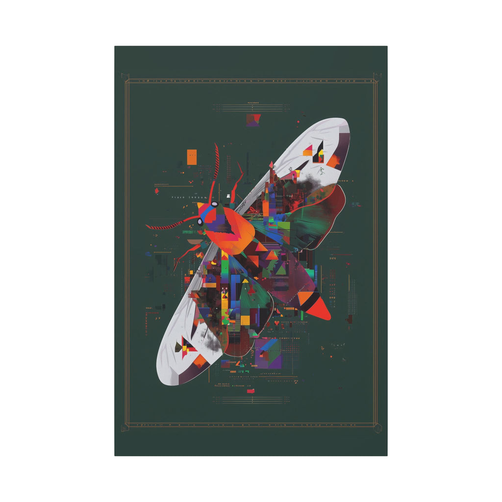 Geometric Butterfly: Digital Fragmentation, Chromatic Abstract Design   |    Custom Orders Available