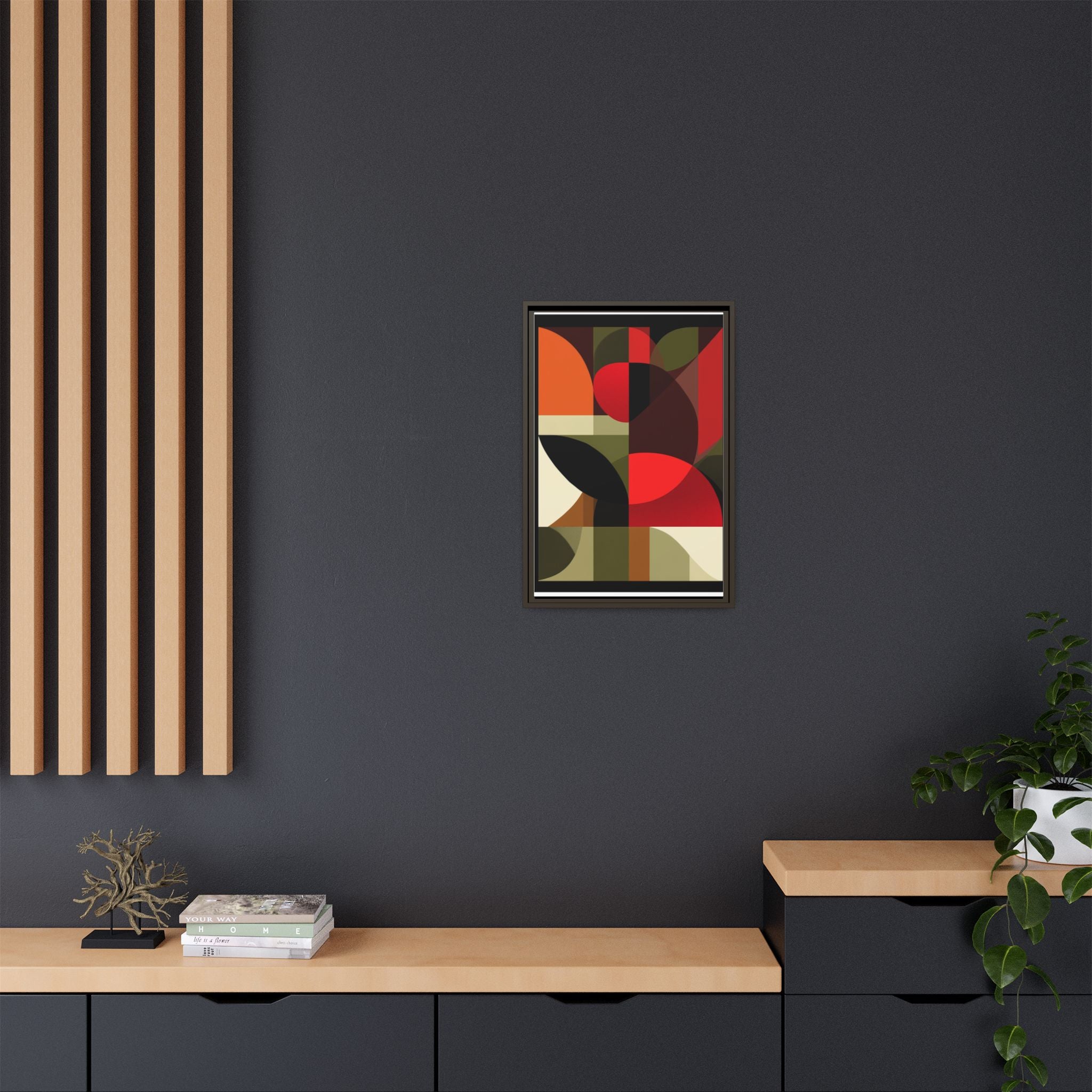 Geometric Fusion: Modern Abstract Composition, Cubist Color Blocks, Architectural Form Harmony   |   Custom Orders Accepted