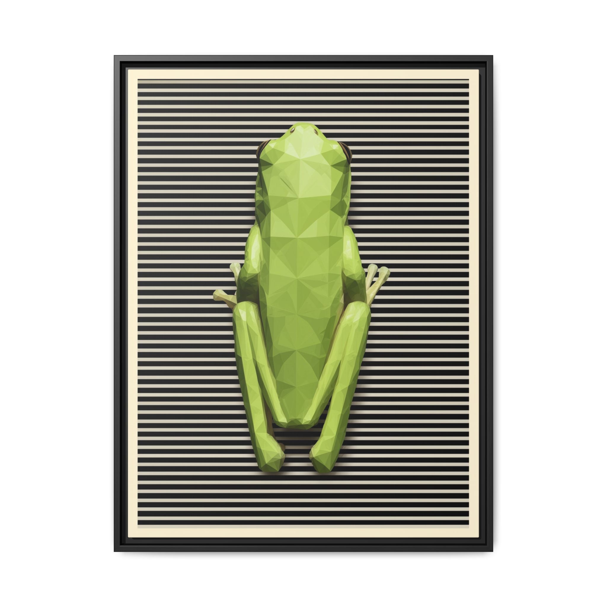 Geometric Amphibian: Low-Poly Frog Design, Digital Art Minimalism   |  Personalized & Custom Orders Available