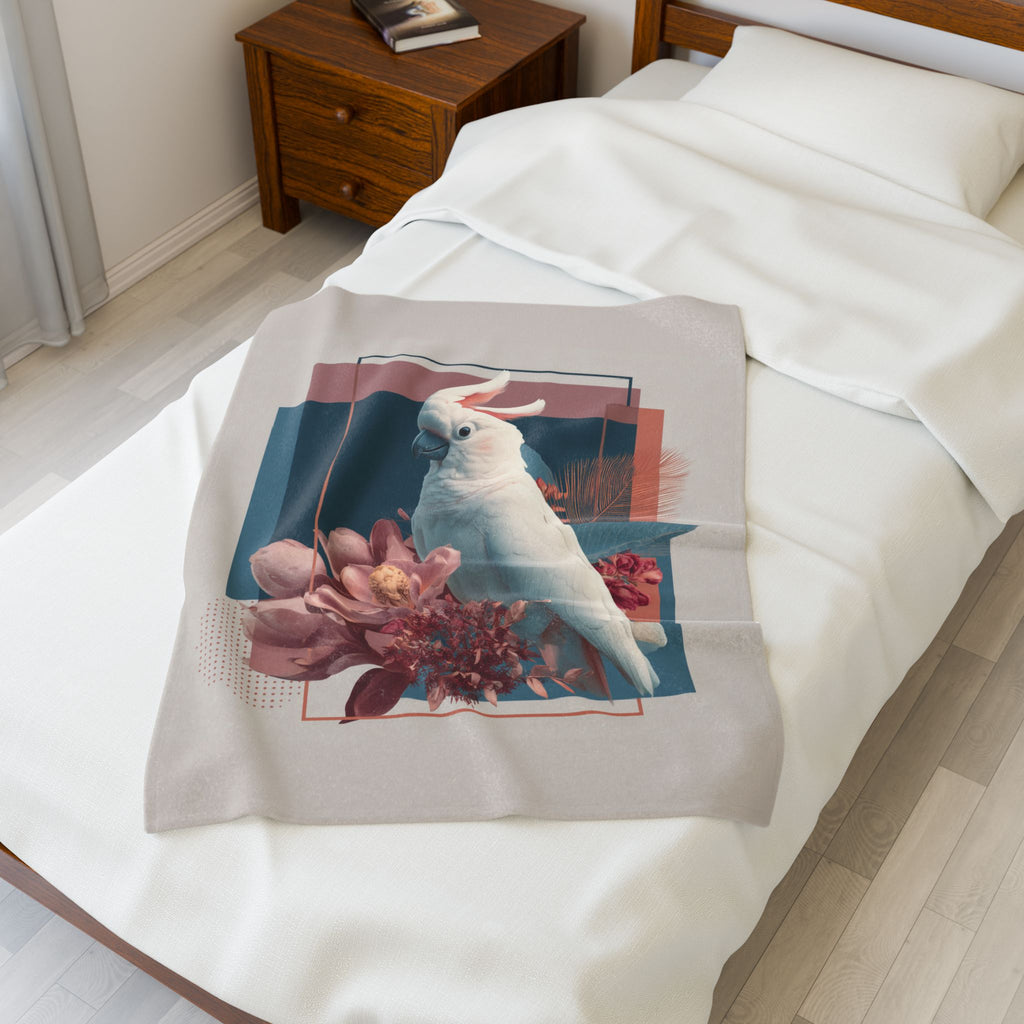 Cockatoo's Geometric Symphony: Botanical Elegance, Digital Illustration Fusion   |    Custom Orders Available