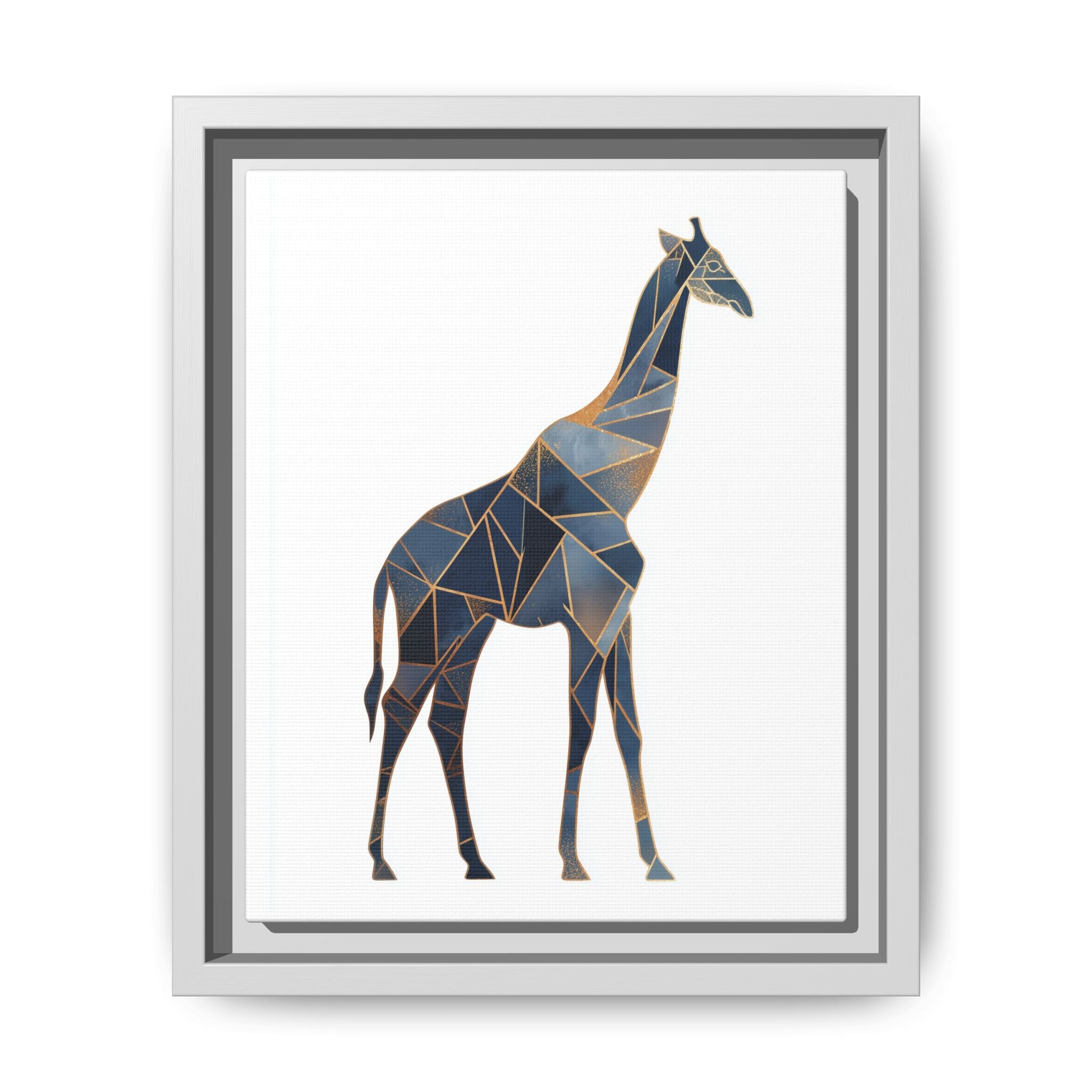 Geometric Giraffe Framed Print : Polygonal Wildlife Art, Modern Mosaic Design   |  Personalized & Custom Orders Available