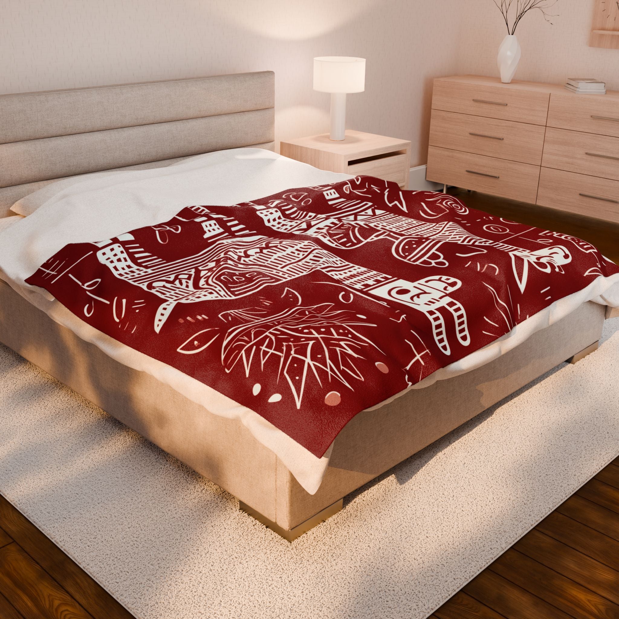 Colorful Llama Peruvian Peru Cusco Plush Blanket, Cozy Home Decor, Unique Gift for Kids, Mexican Fiesta Theme, Perfect for Snuggling