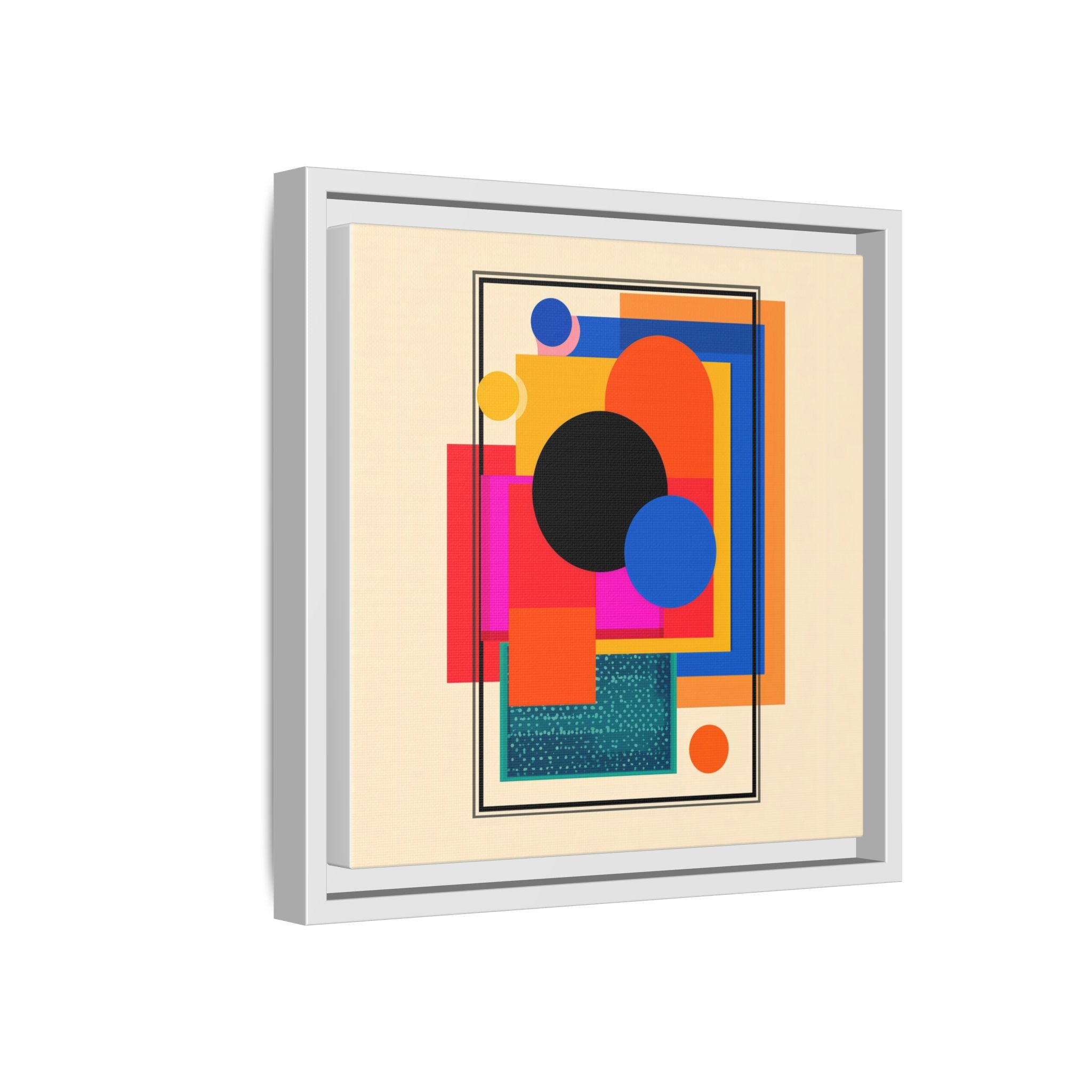 Geometric Harmony: Abstract Color Blocks, Mid-Century Modern Design, Minimalist Art Composition   |   Custom Orders Accepted