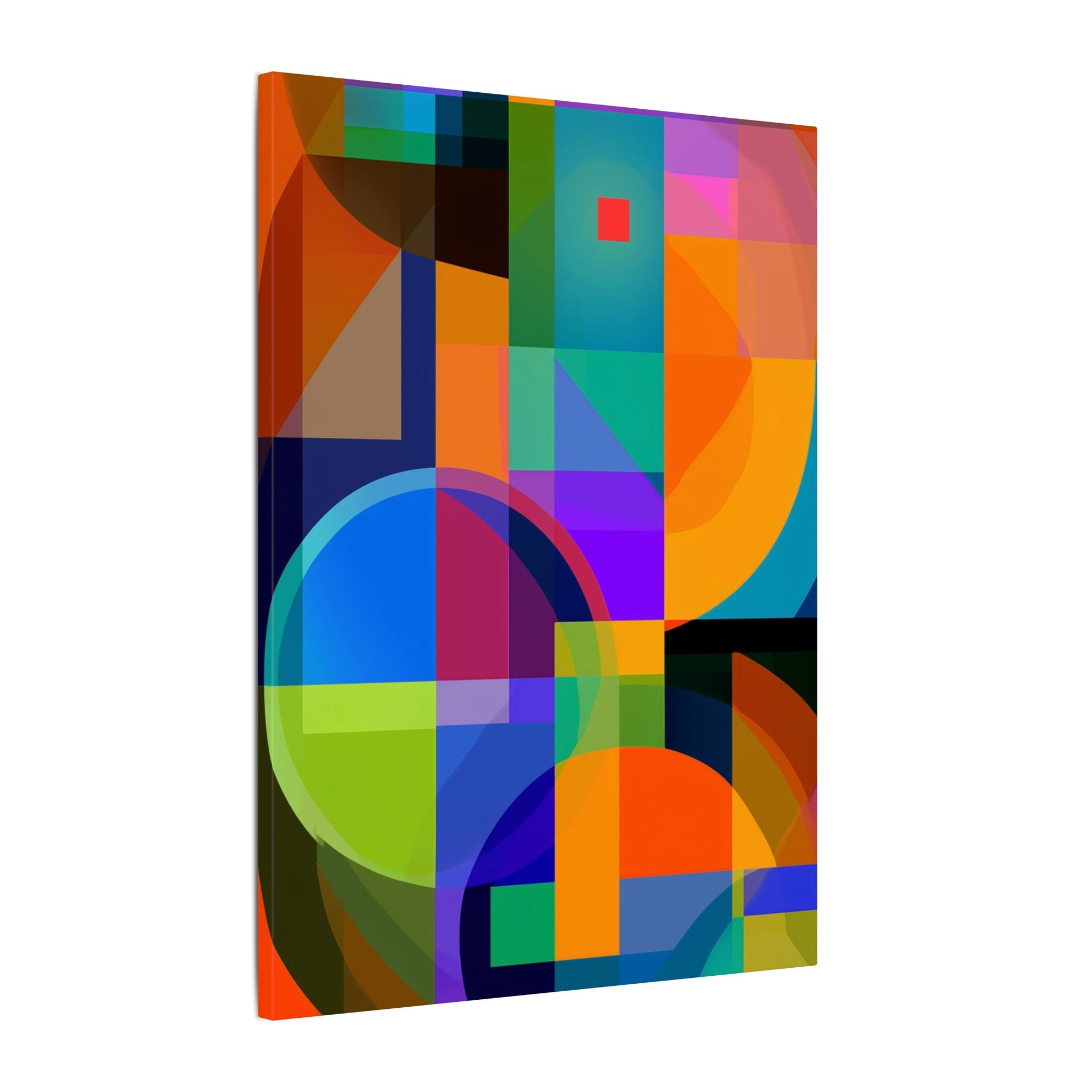 Geometric Intersections: Cubist Color Dynamics, Abstract Constructivist Design, Layered Chromatic Composition   |   Custom Orders Accepted